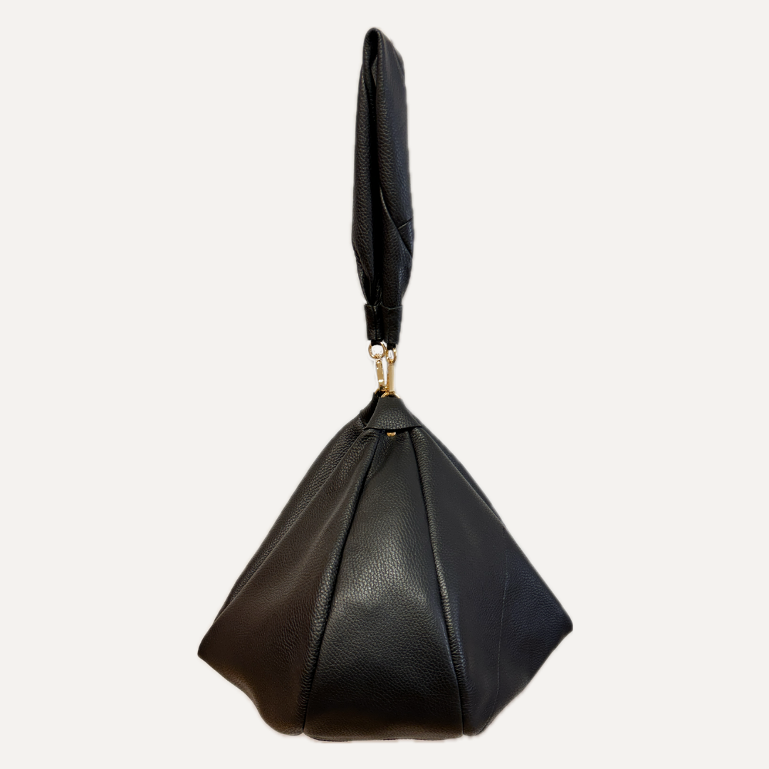 THE MAXI GONDOLA BAG - Bolso en piel vacuno color NEGRO