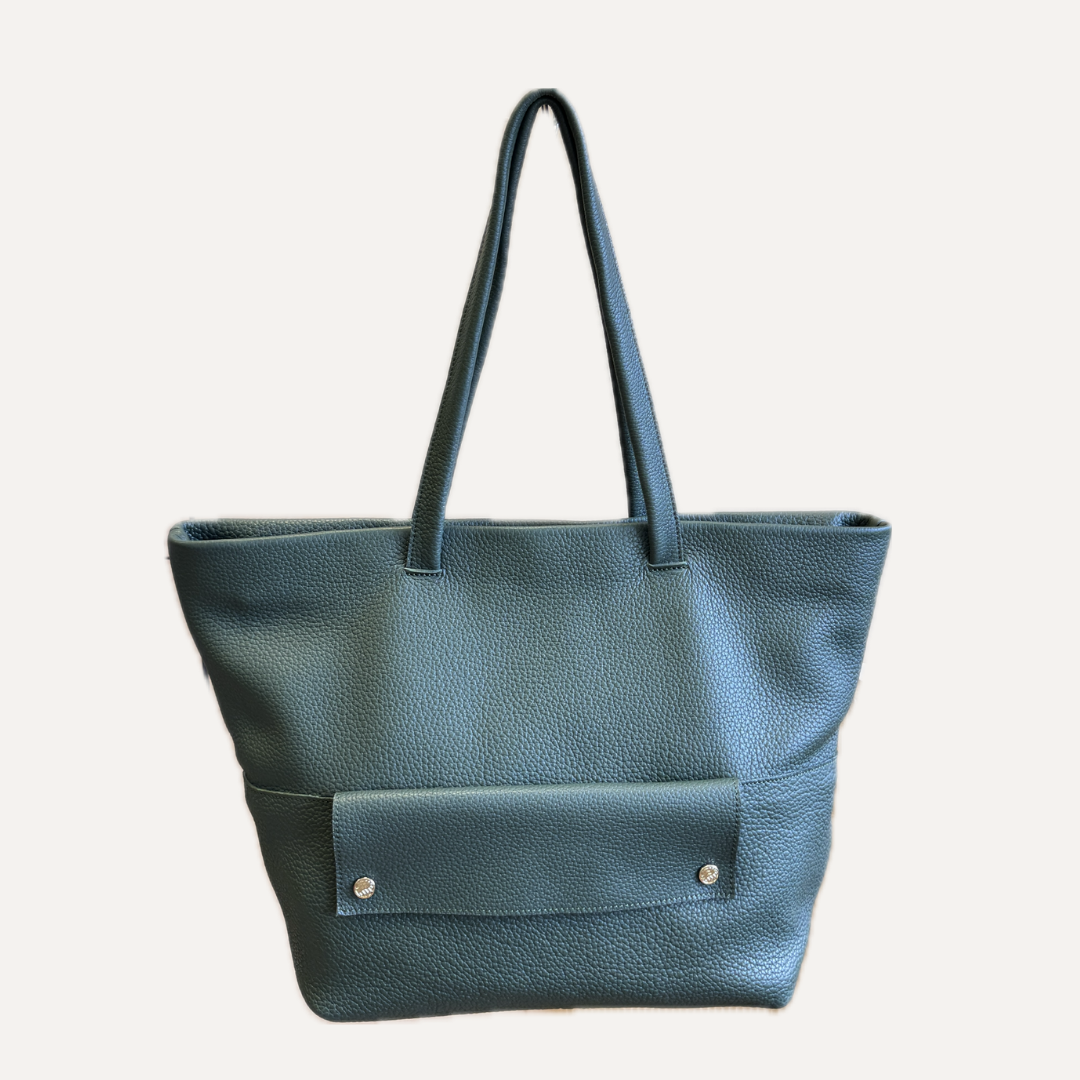 THE SHOPPING BAG - Bolso en piel vacuno color