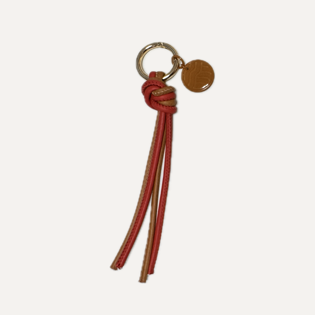 CHARM BORLA en piel vacuno color CAMEL y ROJO