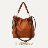 THE CARMEN BAG plus - Bolso en piel vacuno color CALABAZA con asa de piel extra