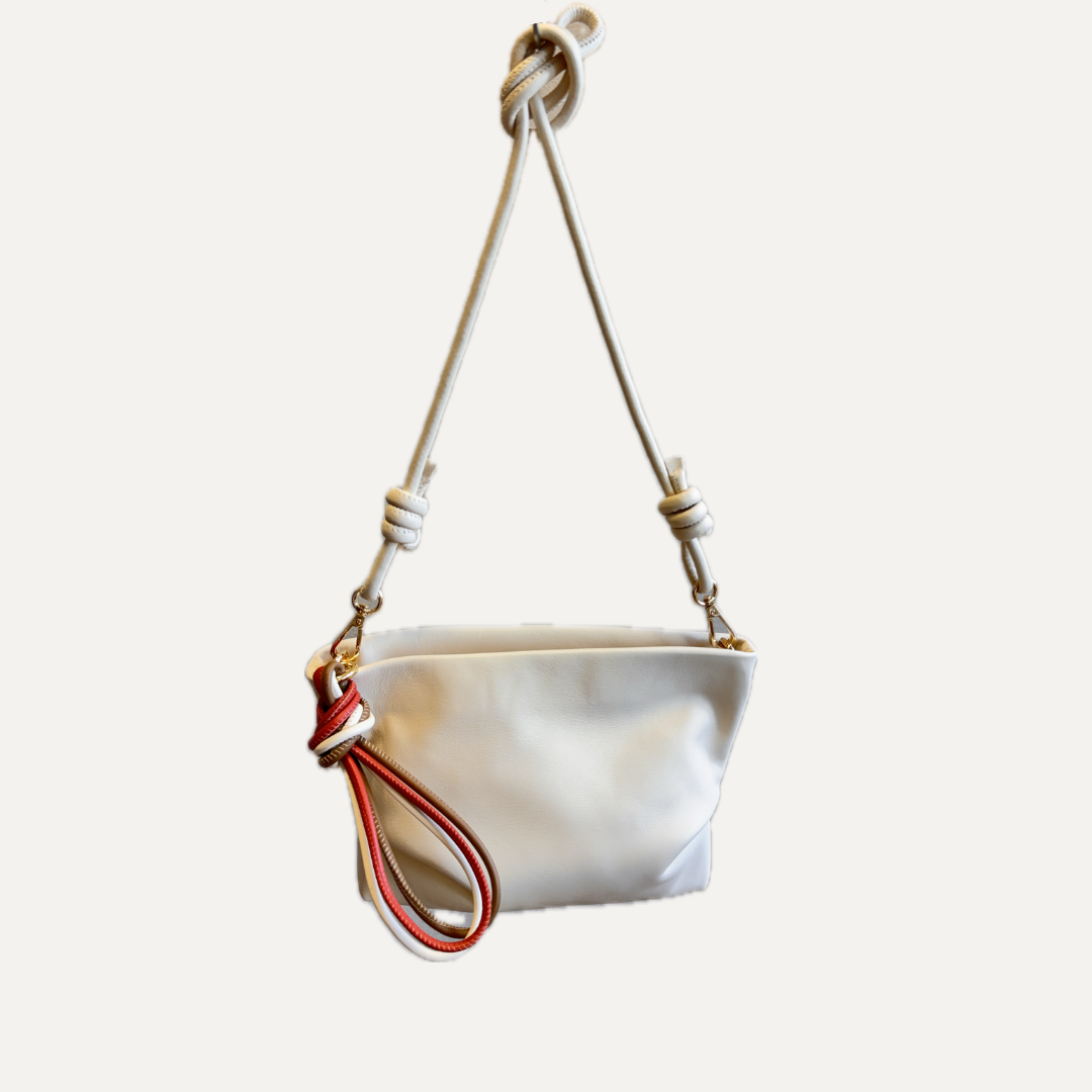 THE PAULA BAG - Bolso en piel vacuno color NATA