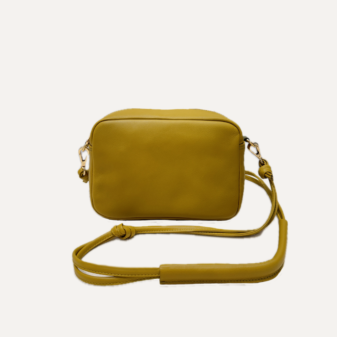 THE MINI SABELA BAG - Bolso en piel vacuno color OLIVA