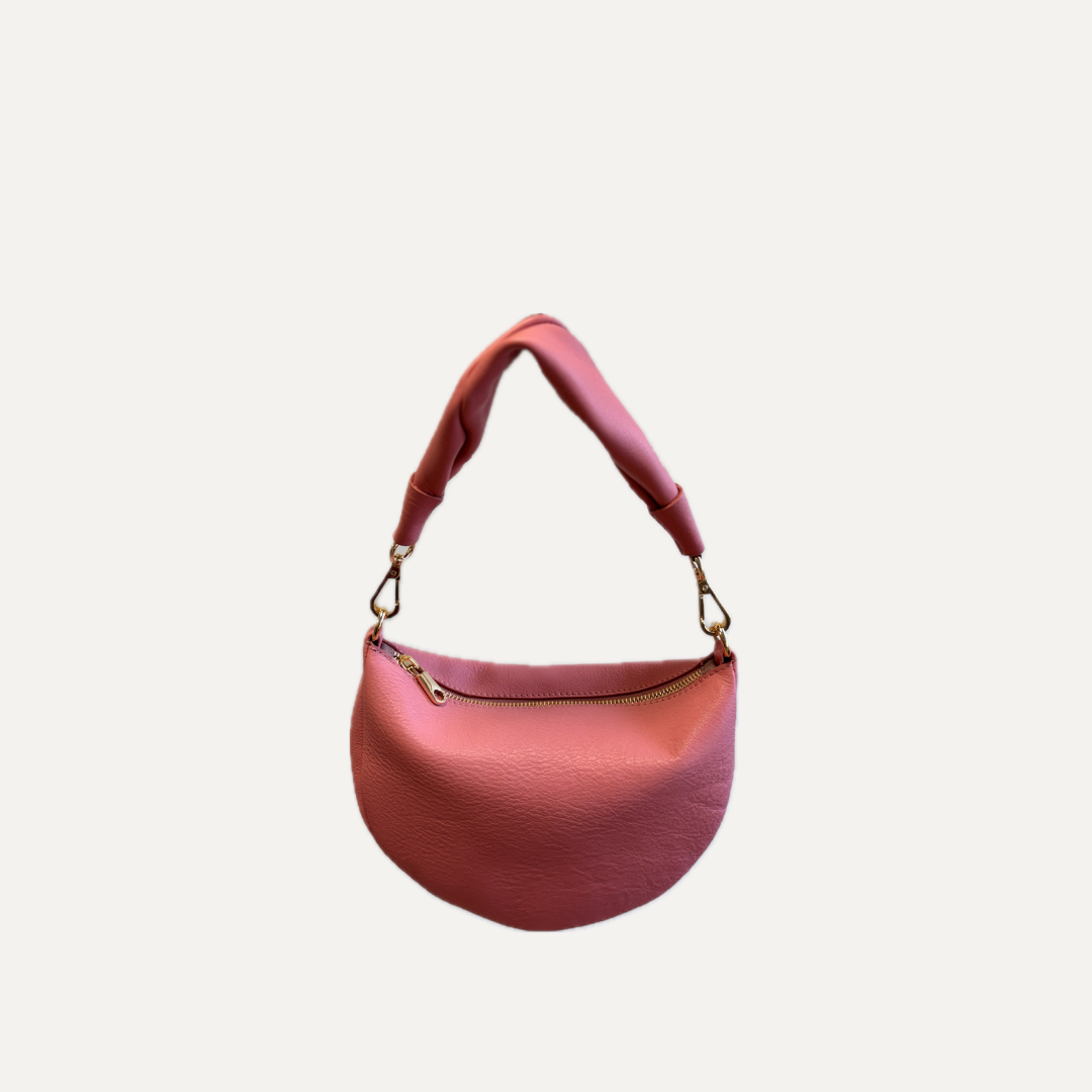 THE BABY GONDOLA BAG - Bolso en piel vacuno color ROSA