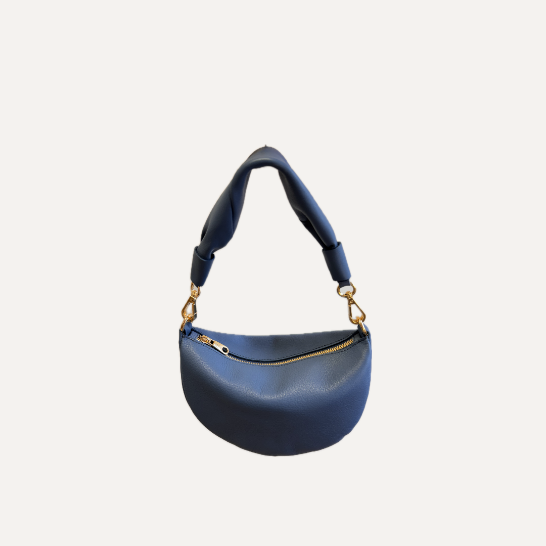 THE BABY GONDOLA BAG - Bolso en piel vacuno color AZUL