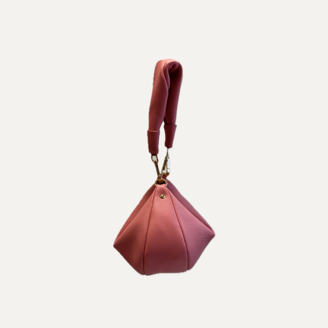 THE BABY GONDOLA BAG - Bolso en piel vacuno color ROSA