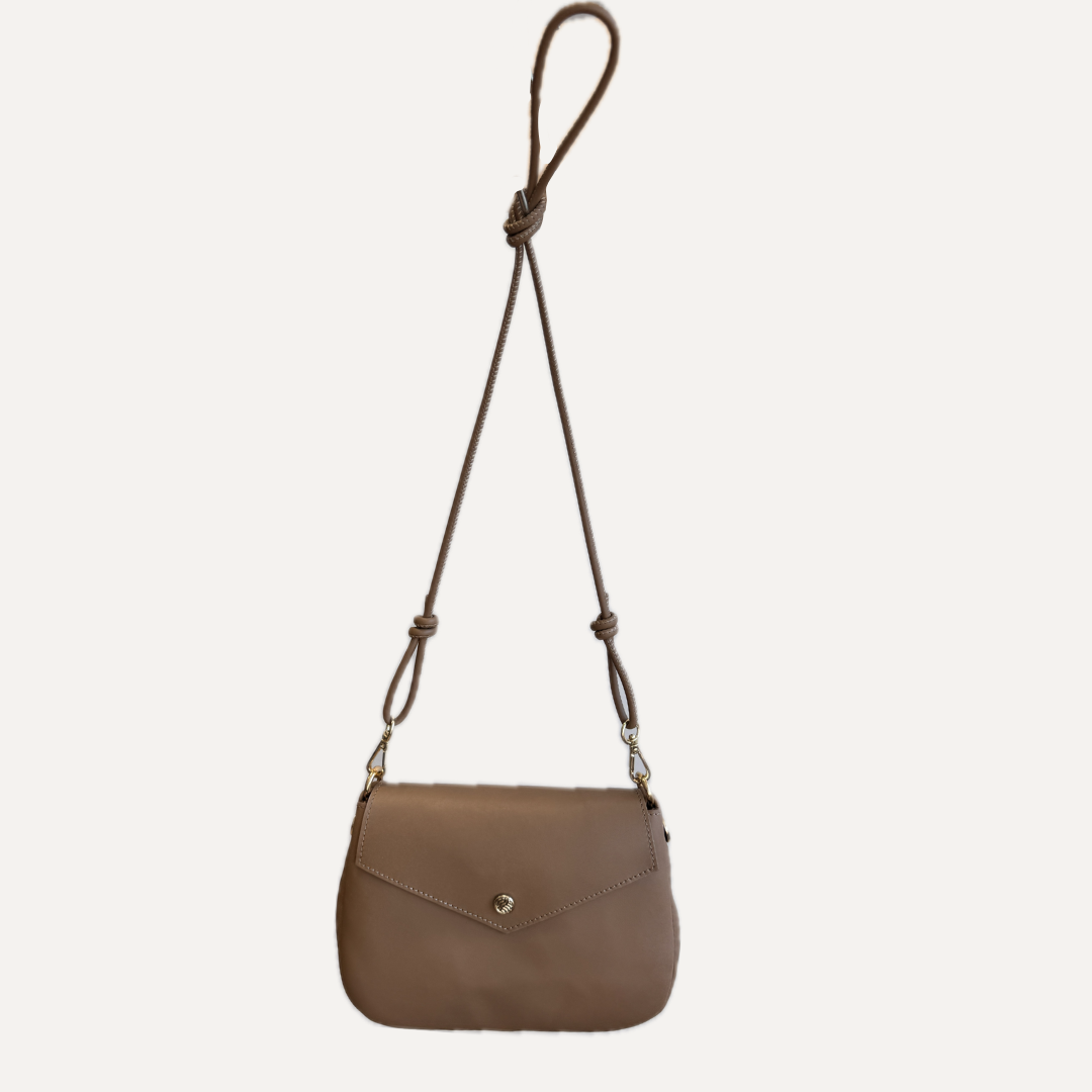 THE MAYI BAG - Bolso en piel vacuno color MOKA