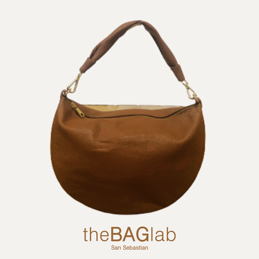 THE BABY GONDOLA BAG - Bolso en piel vacuno color MANGO