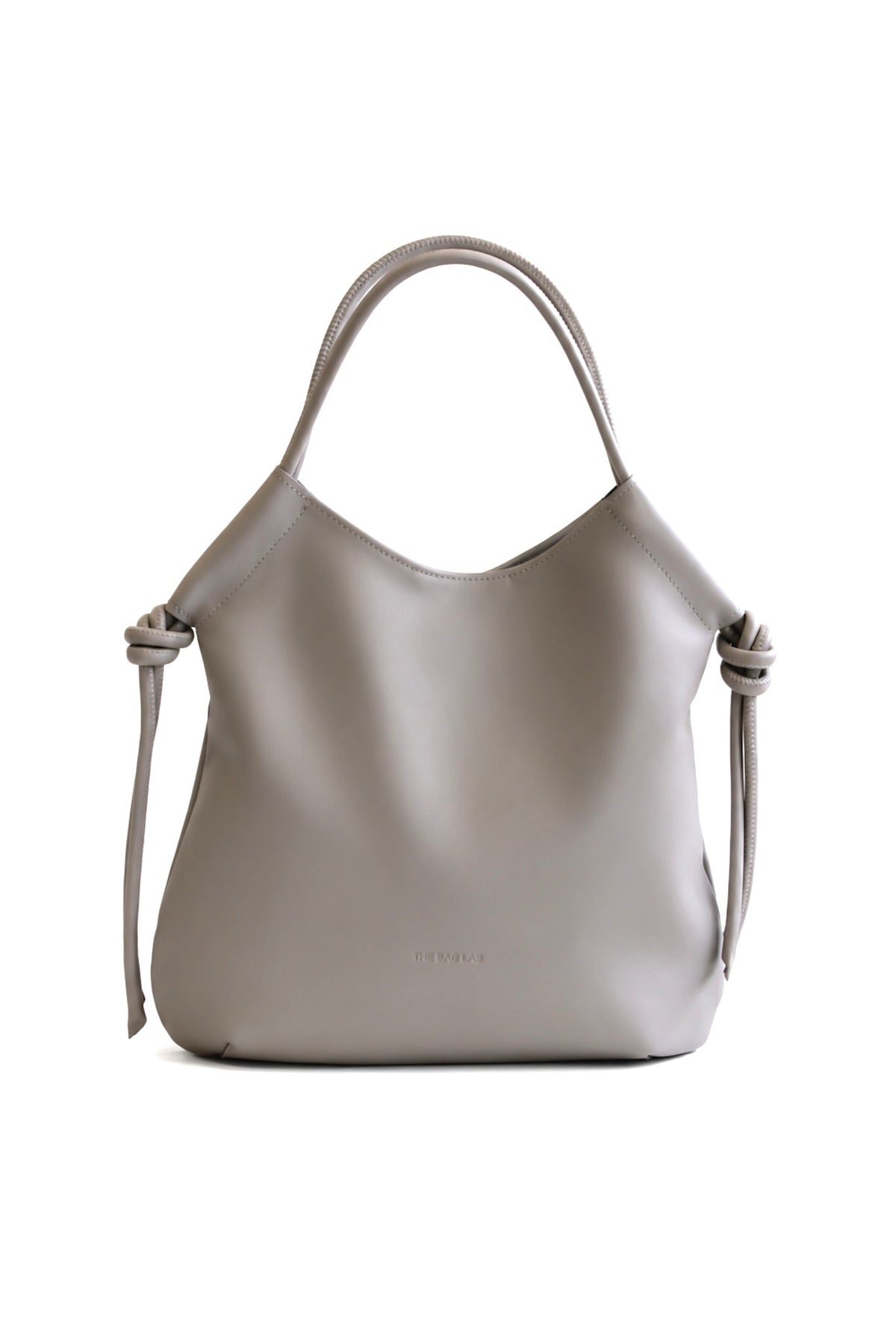 THE BABY EDER BAG - Bolso en piel vacuno color GRIS