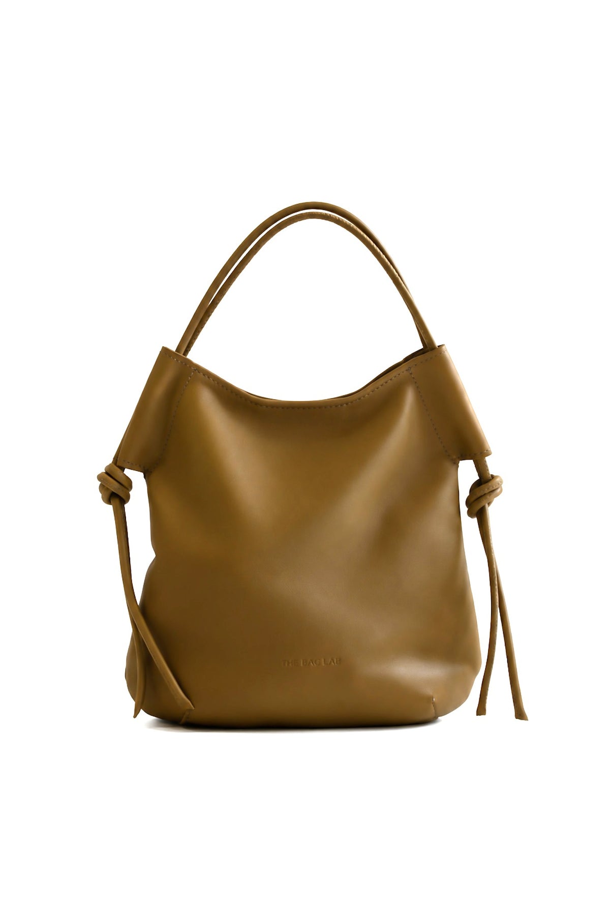 THE BABY EDER BAG - Bolso en piel vacuno color  OLIVA