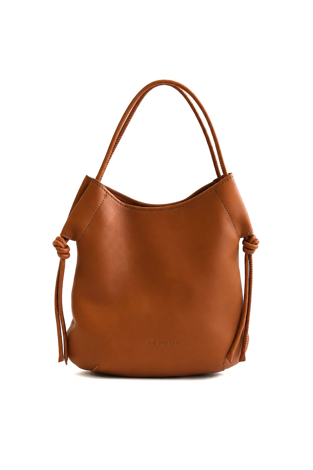 THE BABY EDER BAG - Bolso en piel vacuno color  CARAMELO