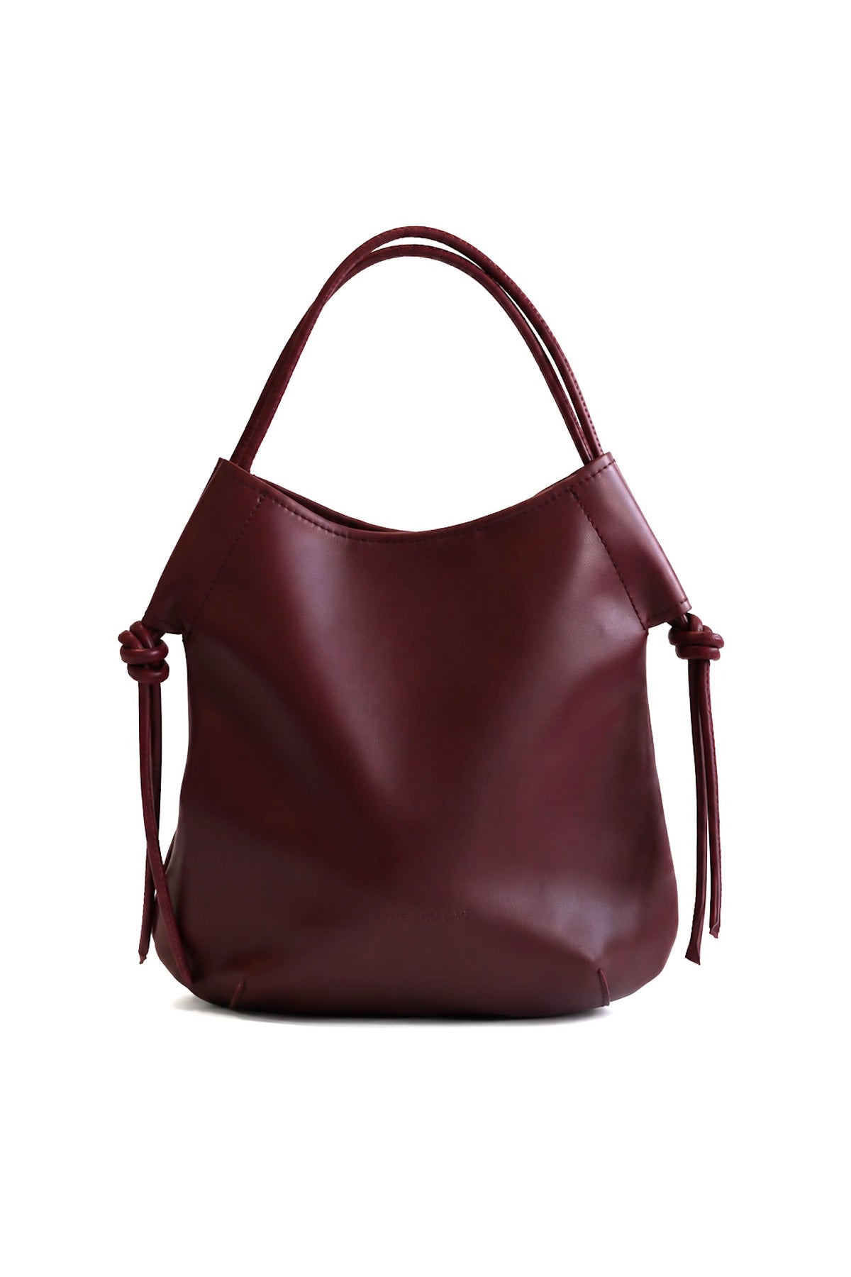 THE BABY EDER BAG - Bolso en piel vacuno color CEREZA