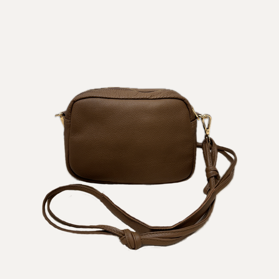 THE MINI SABELA BAG - Bolso en piel vacuno color MARRÓN