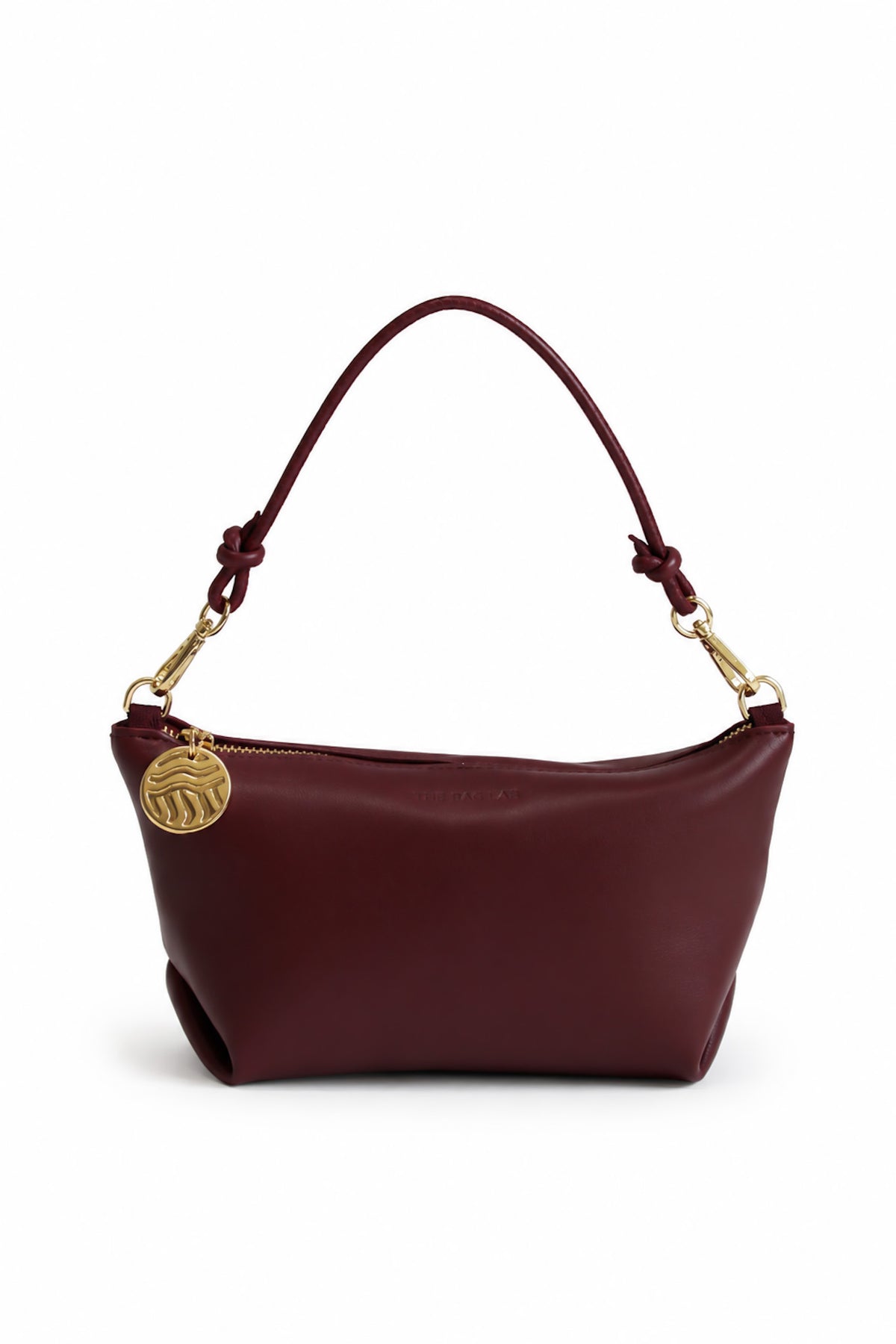 THE MINI MARINA BAG - Bolso en piel vacuno CEREZA
