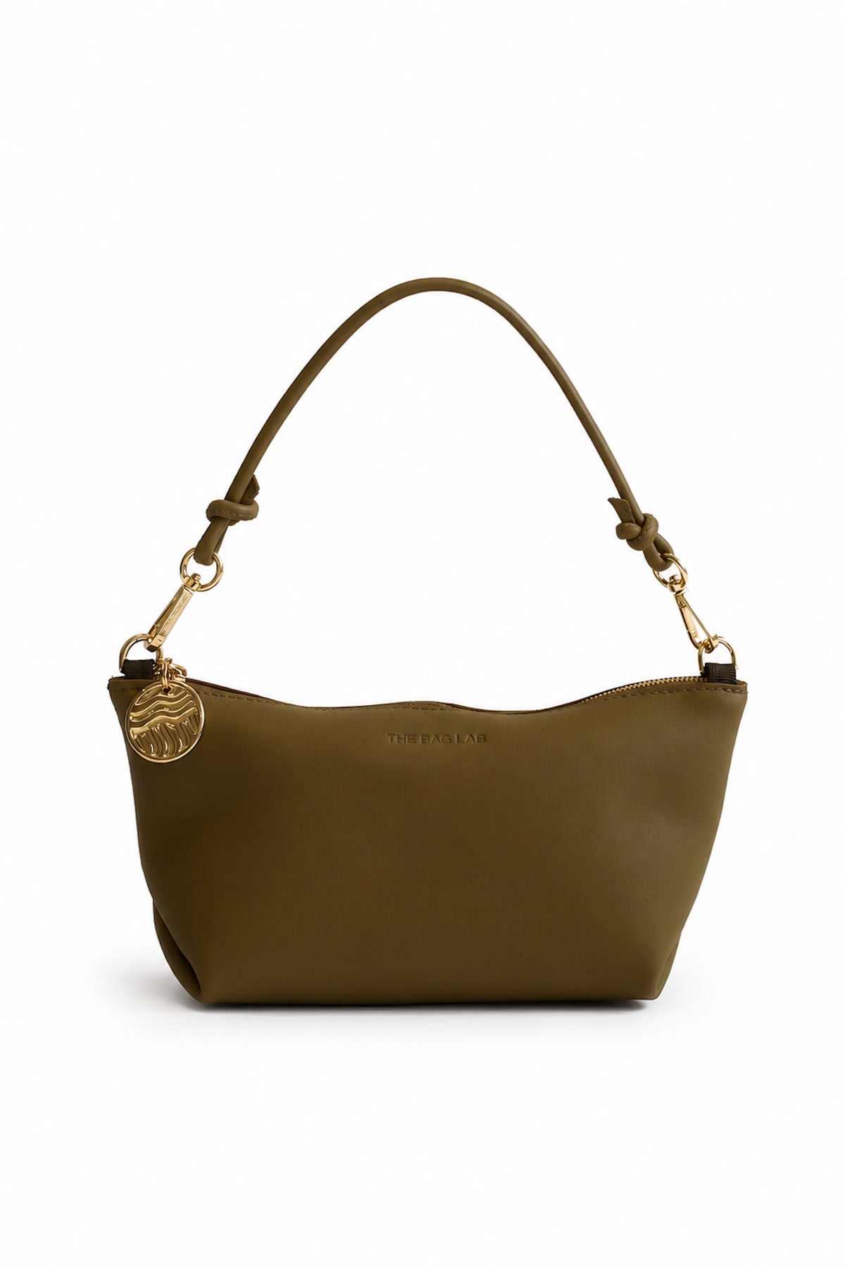 THE MINI MARINA BAG - Bolso en piel vacuno color OLIVA