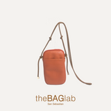 THE LORE BAG - Bolso en piel vacuno color CALABAZA