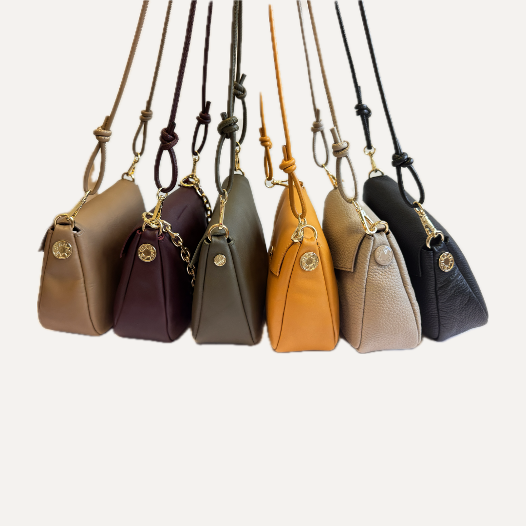 THE MAYI BAG - Bolso en piel vacuno color GIRASOL