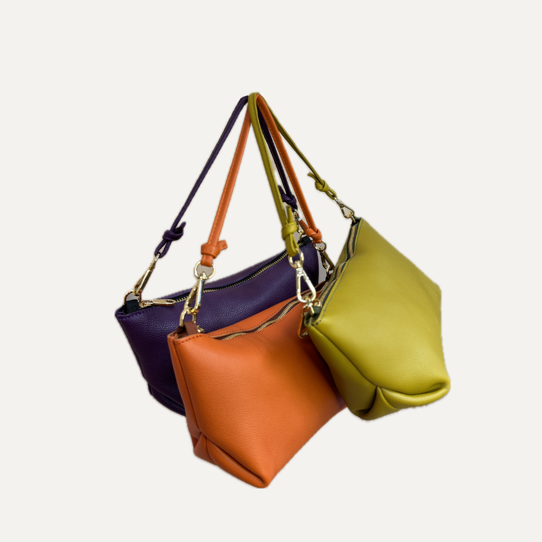 THE MINI MARINA BAG - Bolso en piel vacuno color MARRÓN