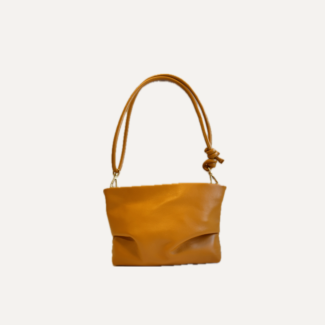 THE RITA BAG - Bolso en piel vacuno color GIRASOL