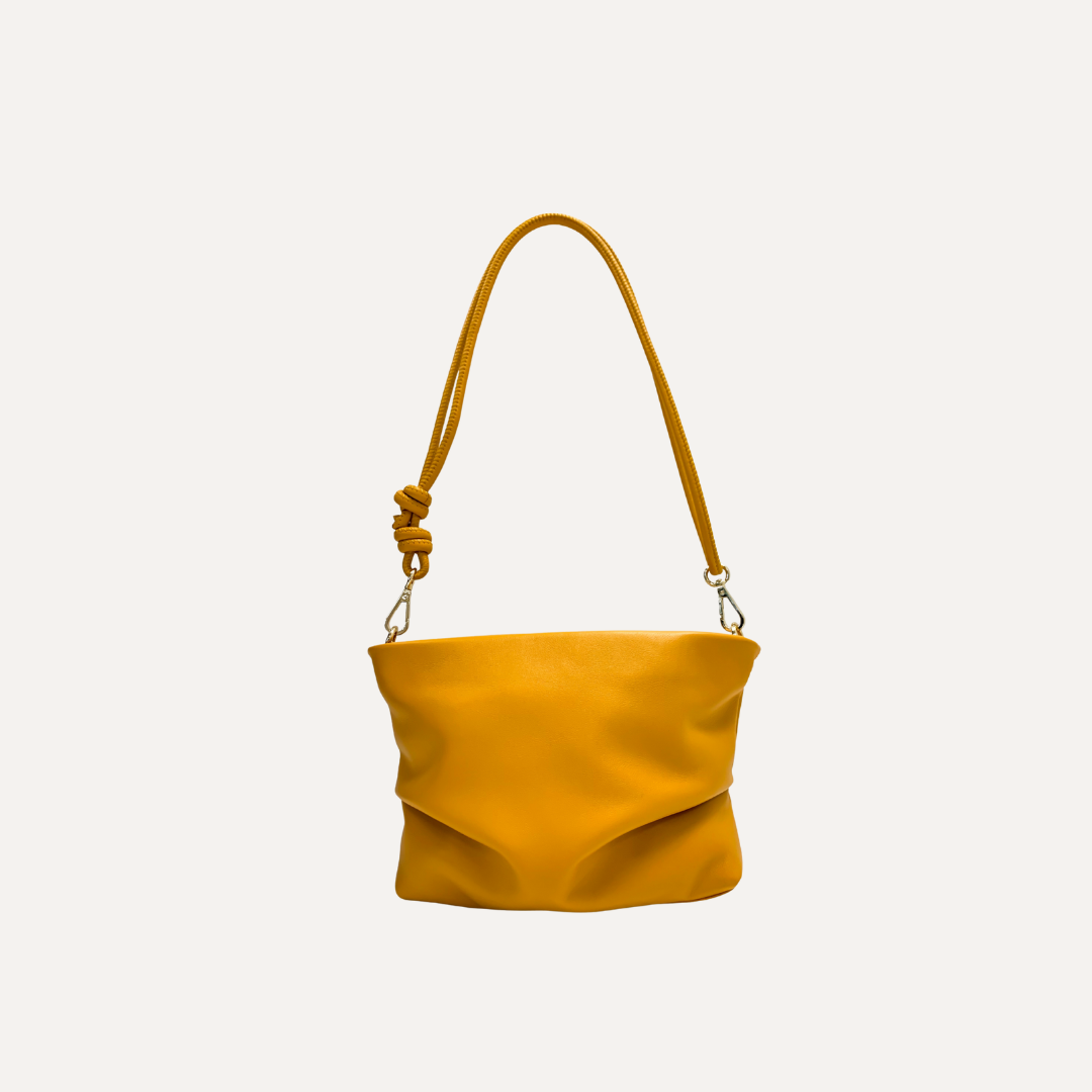 THE RITA BAG - Bolso en piel vacuno color GIRASOL