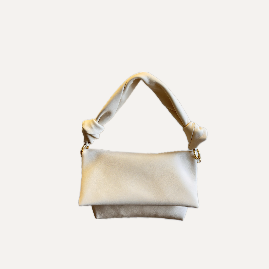 THE AITANA BAG - Bolso en piel vacuno color NATA