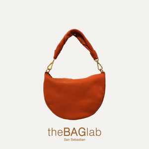 THE BABY GONDOLA BAG - Bolso en piel vacuno color CALABAZA