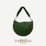 THE BABY GONDOLA BAG - Bolso en piel vacuno color VERDE BOSQUE