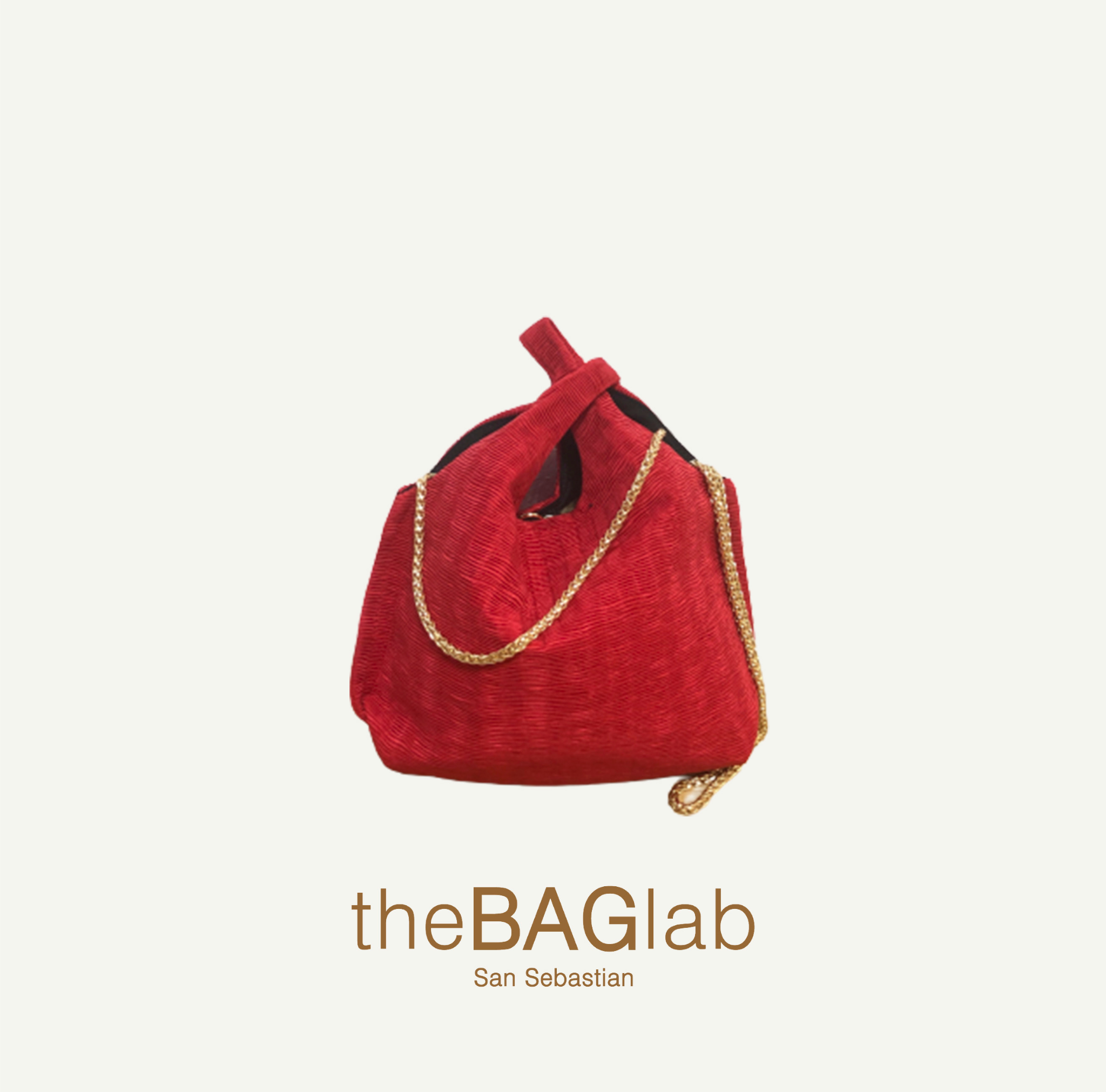 THE BABY JULIA BAG - Bolso RASO PLISÉ color ROJO