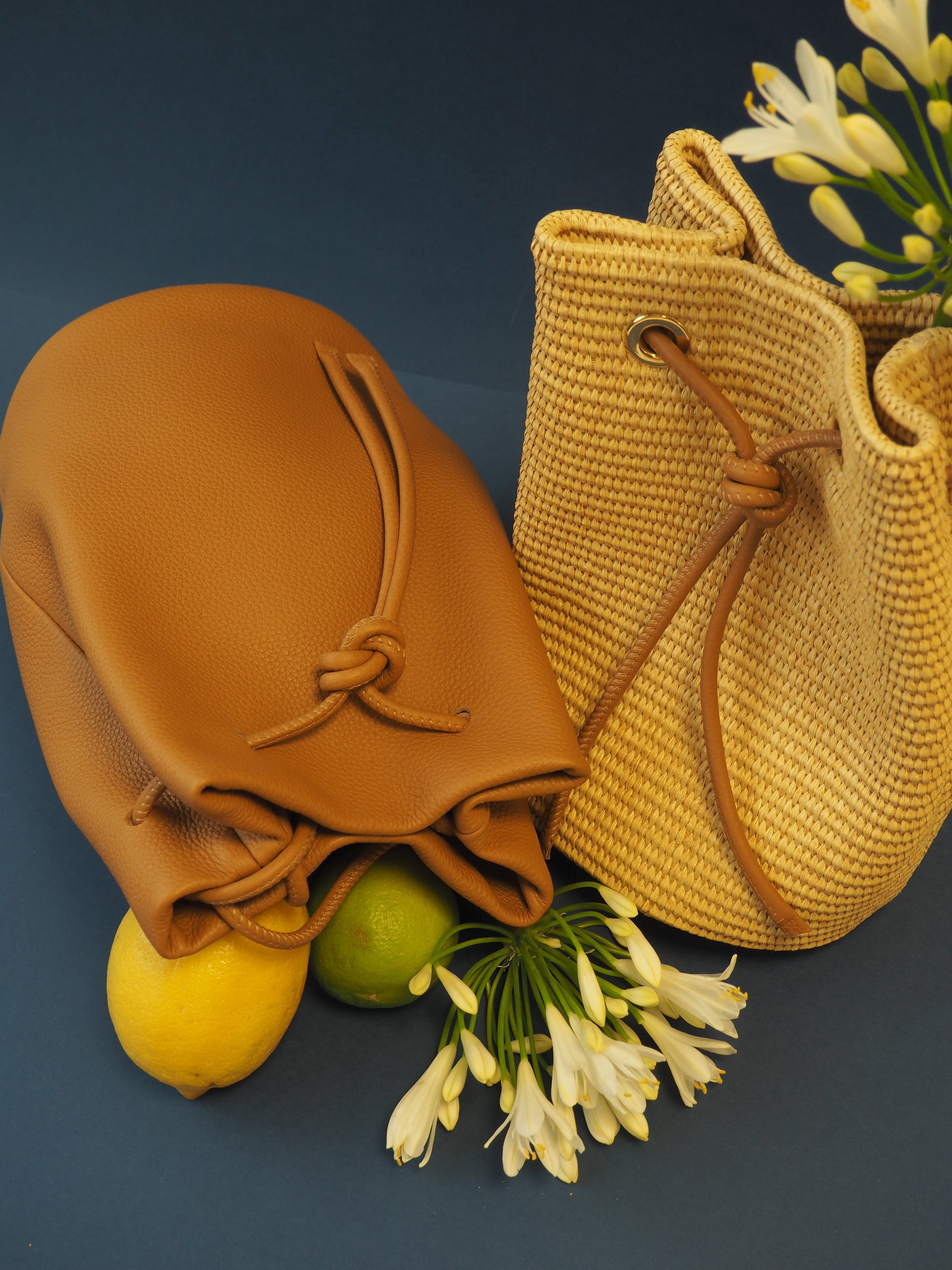 THE LISA BAG - Bolso en piel vacuno color CAMEL