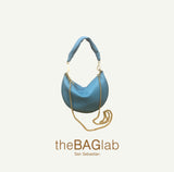 THE BABY GONDOLA BAG - Bolso en piel vacuno color AQUA