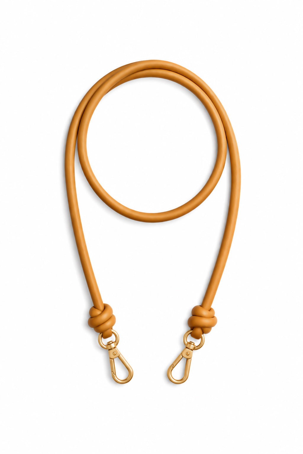 BANDOLERA GRUESA REGULABLE en piel vacuno color MANGO