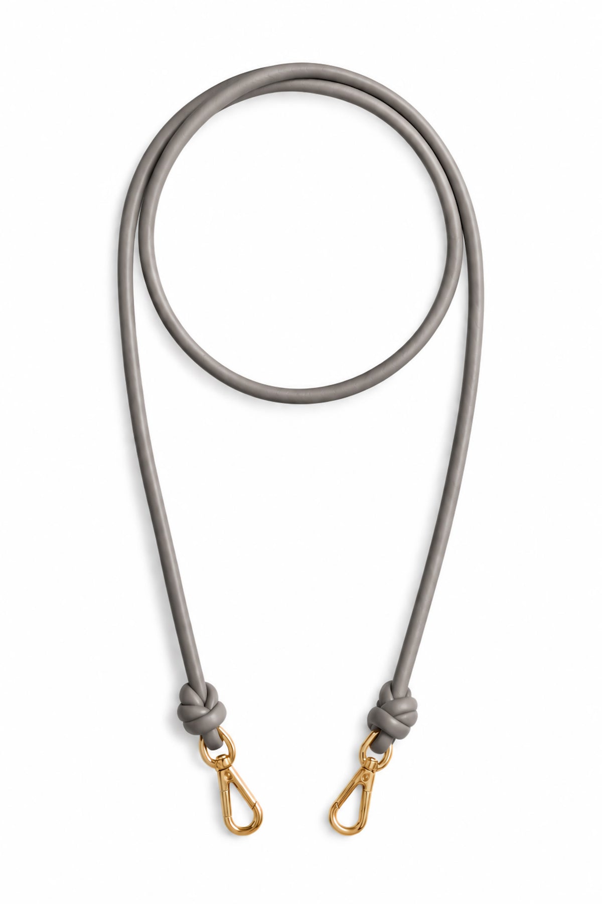 BANDOLERA FINA REGULABLE en piel vacuno color GRIS