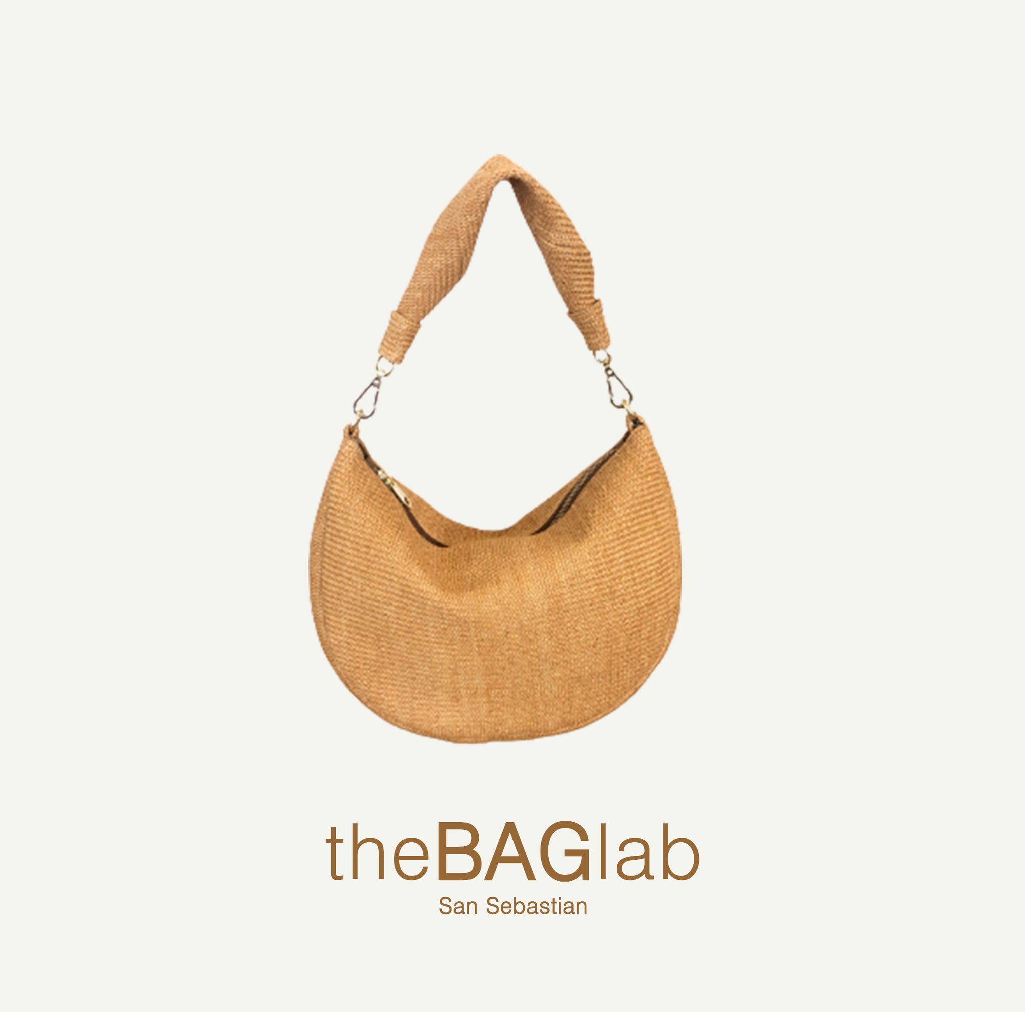 THE MINI GONDOLA BAG - Bolso en RAFIA color NATURAL