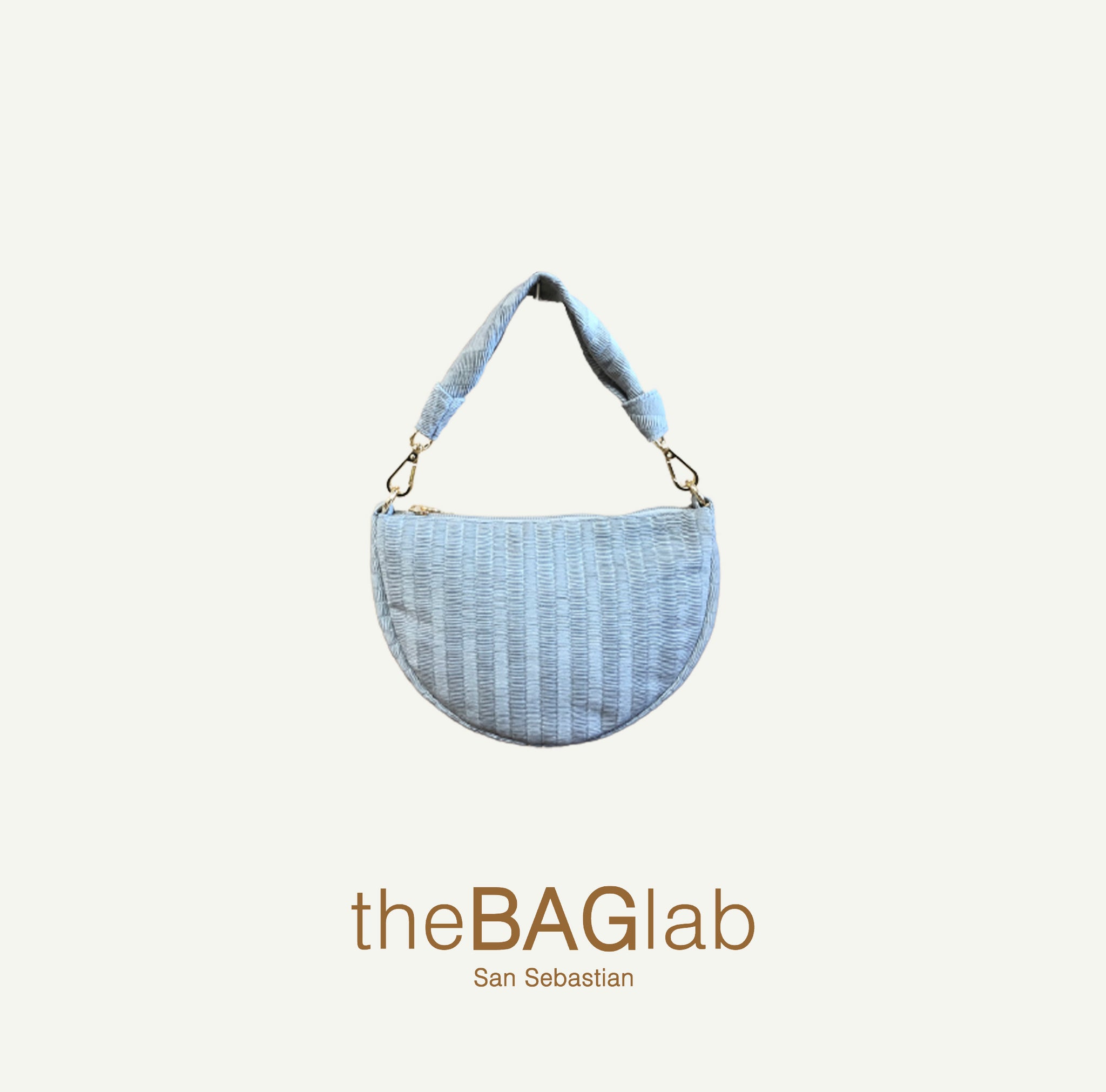 THE BABY GONDOLA BAG - Bolso RASO PLISÉ color GRIS