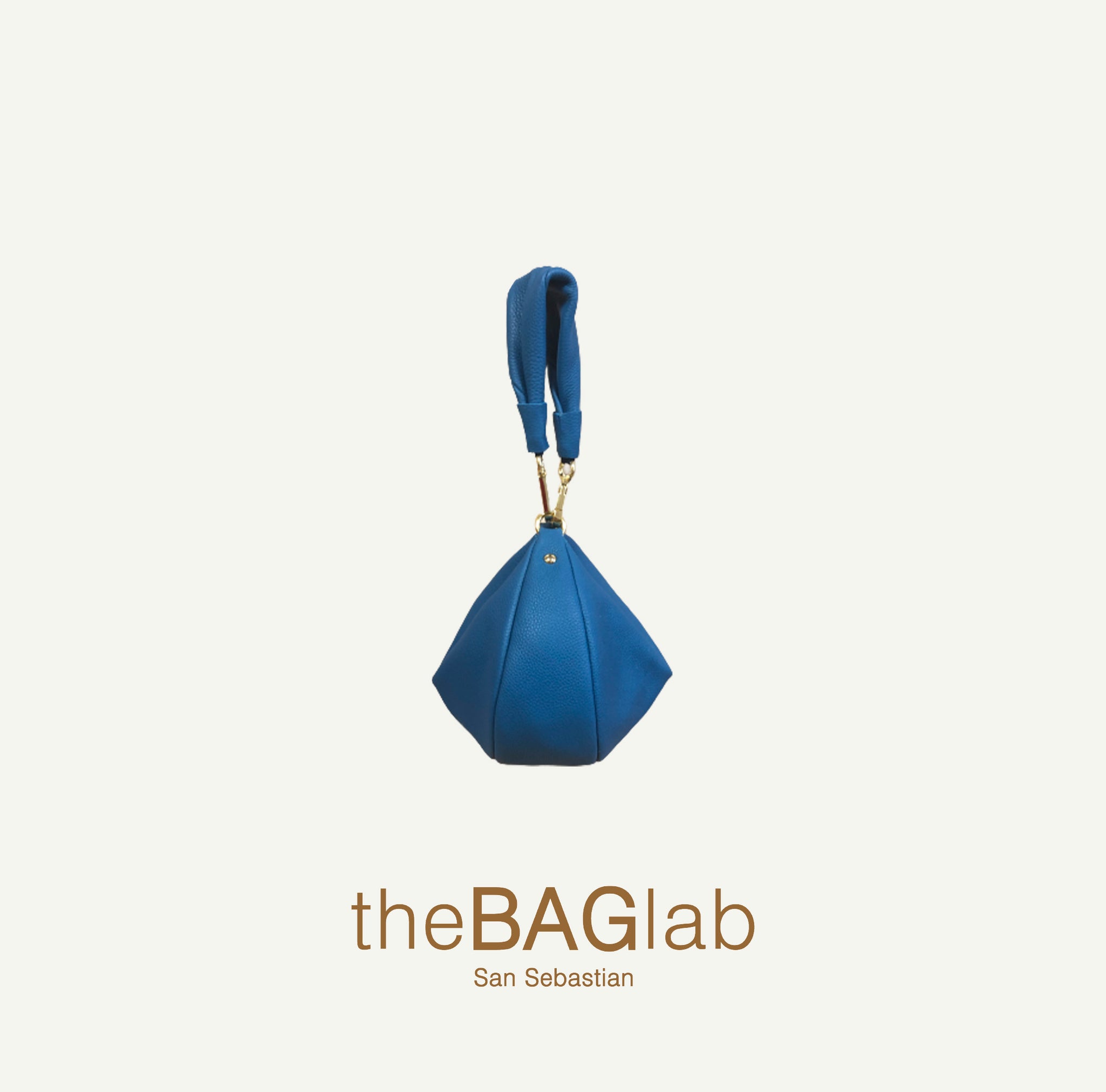 THE BABY GONDOLA BAG - Bolso en piel vacuno color PETRÓLEO