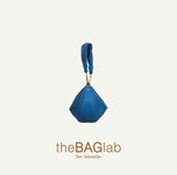 THE BABY GONDOLA BAG - Bolso en piel vacuno color PETRÓLEO