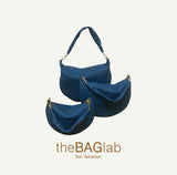 THE BABY GONDOLA BAG - Bolso en piel vacuno color PETRÓLEO