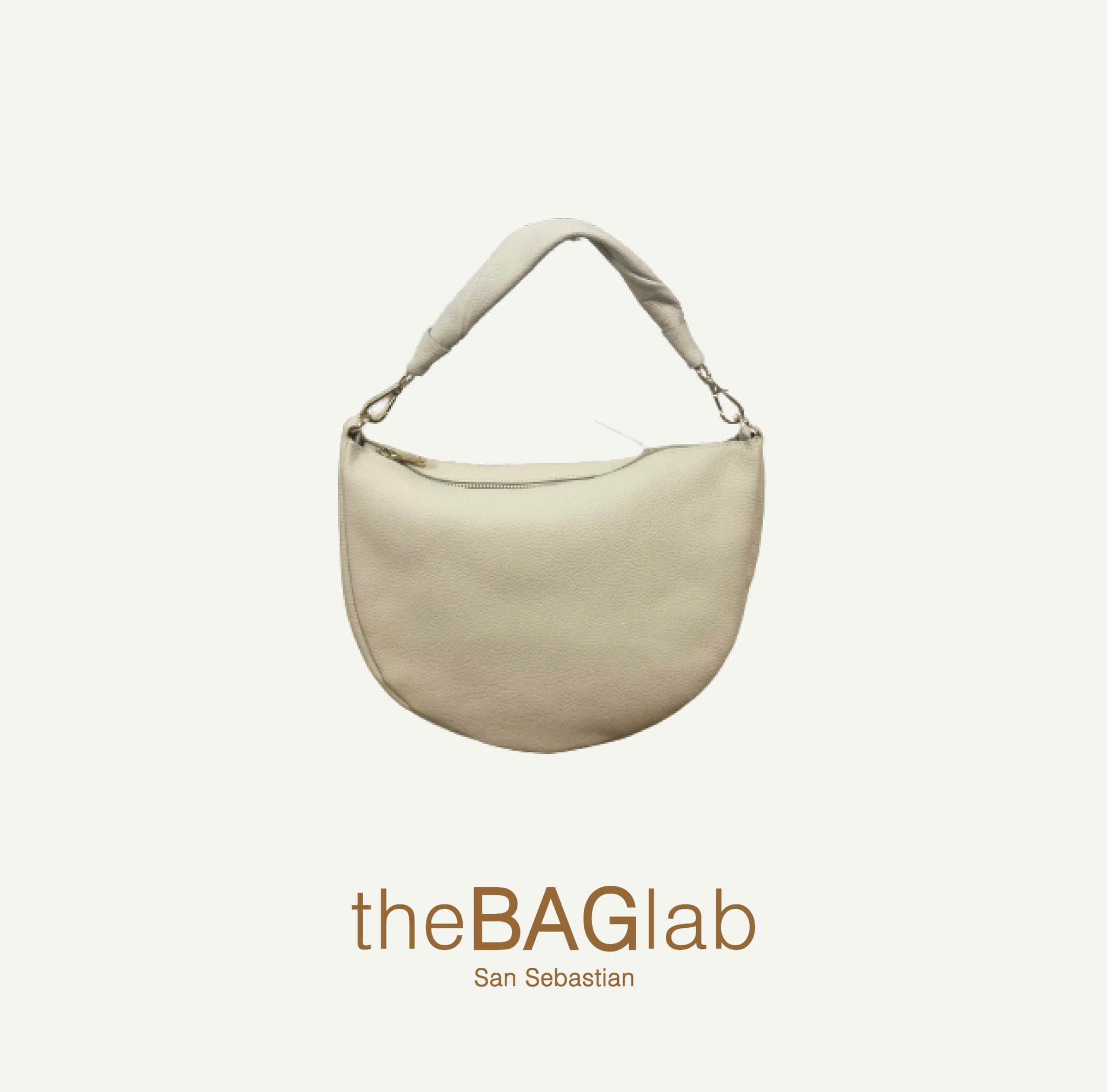 THE MINI GONDOLA BAG - Bolso en piel vacuno color IVORY