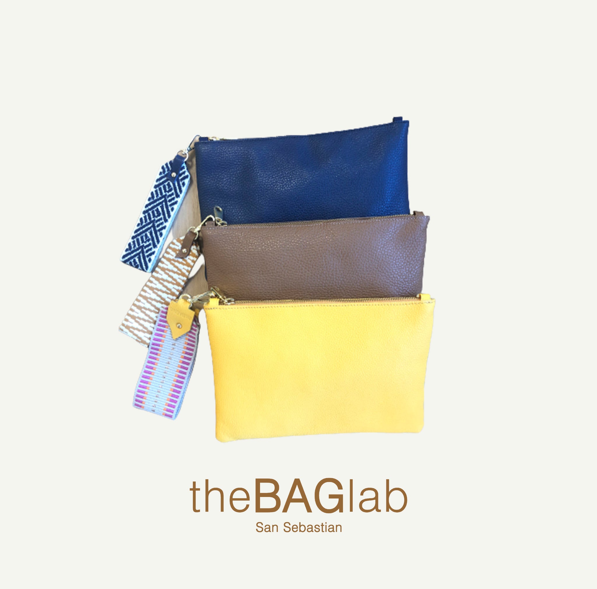 THE MINI GALA CLUTCH - Cartera de mano en piel vacuno color NAVY
