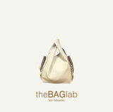 THE MINI JULIA BAG ZARAUZ - Bolso en PIEL con fleco de rafia color IVORY