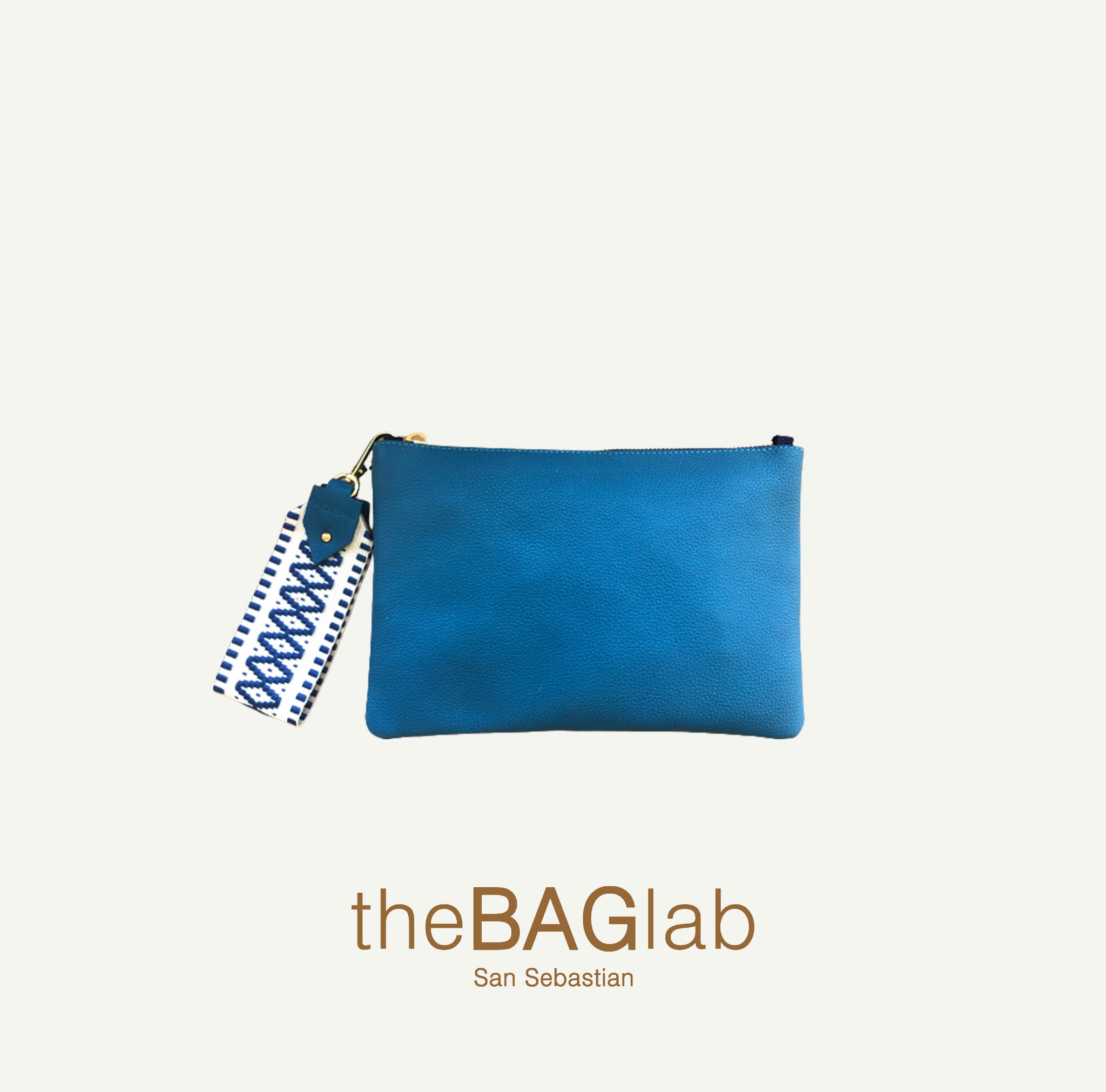 THE MINI GALA CLUTCH - Cartera de mano en piel vacuno color PETROLEO