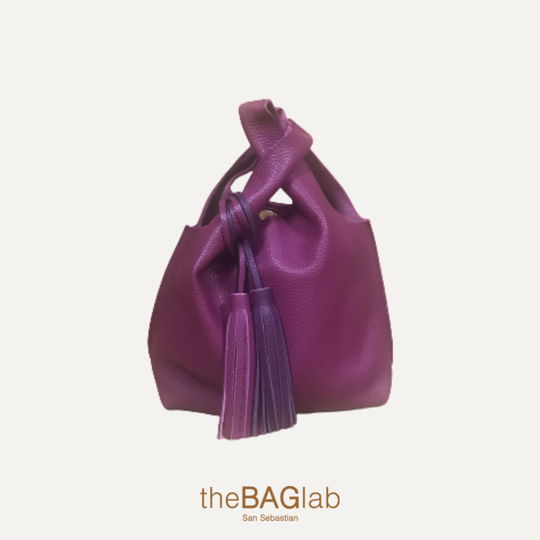 THE TASSEL BAG - Bolso piel vacuno color DALIA