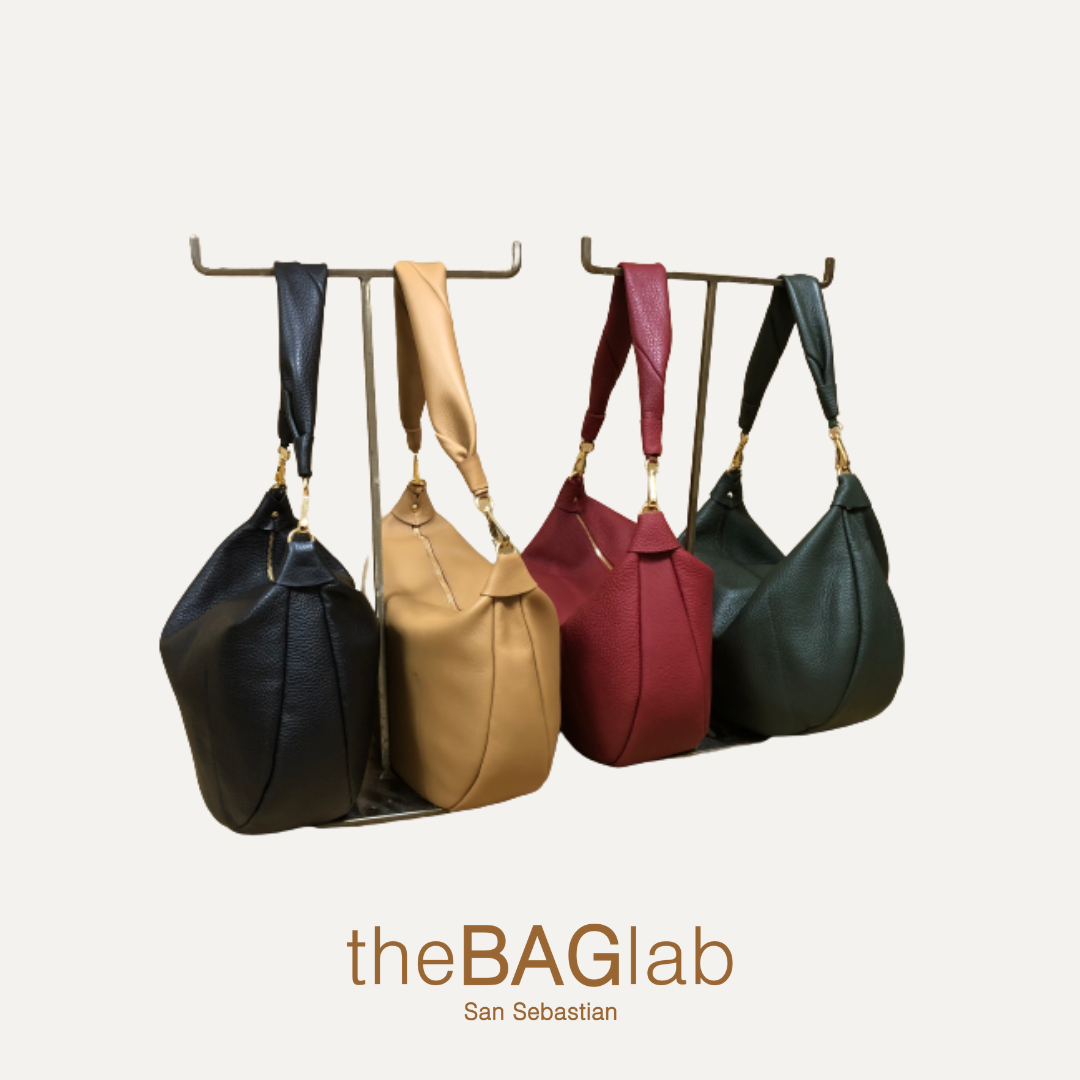 THE GONDOLA BAG - Bolso en piel vacuno color CEREZA