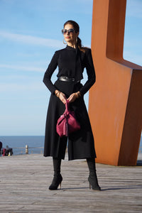 THE TASSEL BAG - Bolso piel vacuno color DALIA