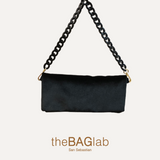 THE SARA BAG NEW VELVET - Bolso en terciopelo color NEGRO