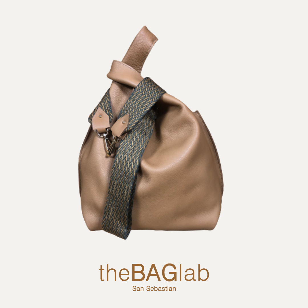 THE JULIA BAG - Bolso en piel vacuno color TOFFEE