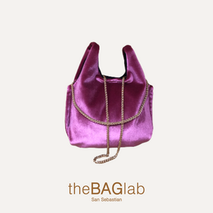 THE BABY JULIA BAG NEW VELVET - Bolso en terciopelo color DALIA