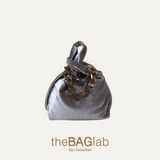 THE BABY JULIA BAG VELVET - Bolso en terciopelo color TAUPE