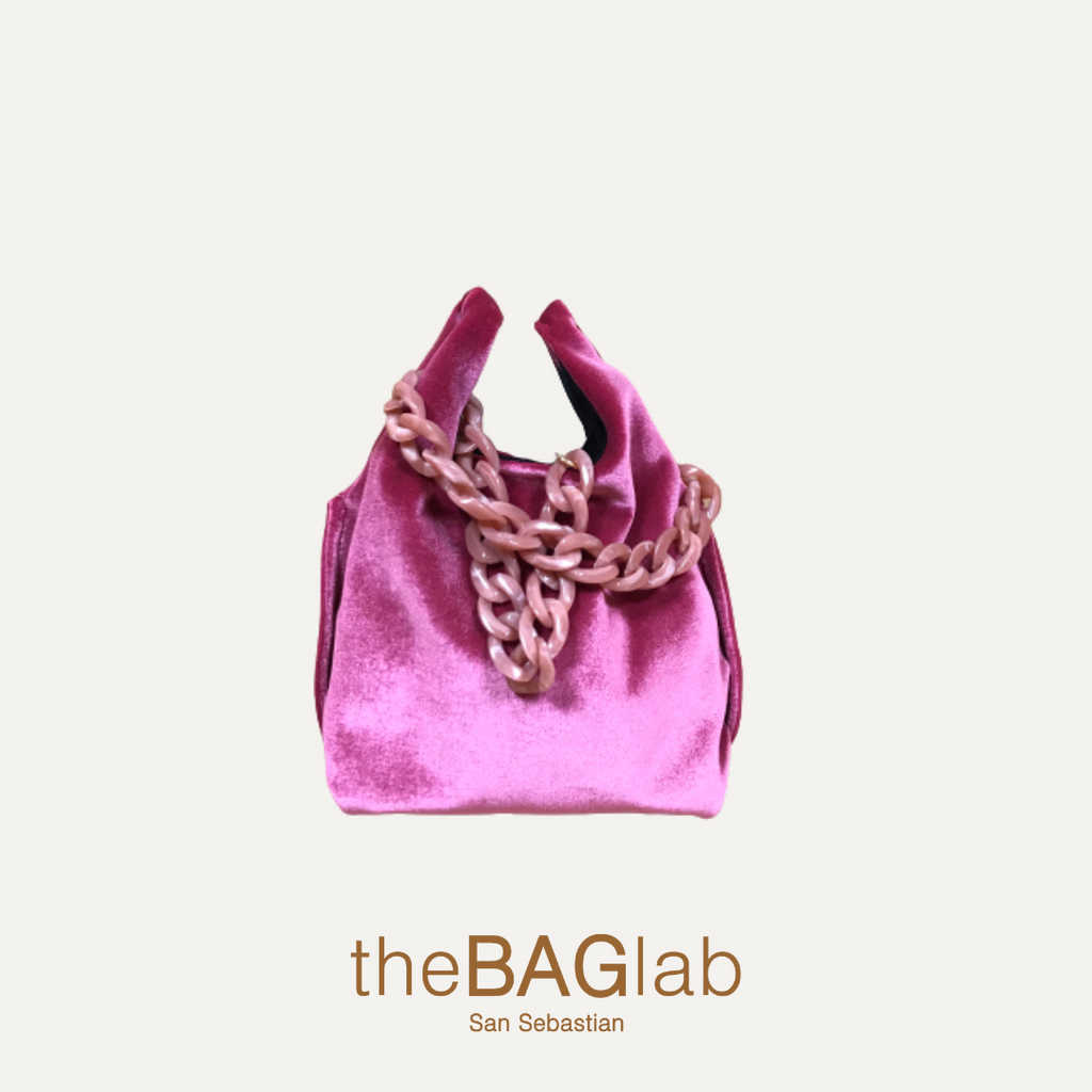 THE BABY JULIA BAG VELVET - Bolso en terciopelo color DALIA