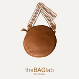 THE ROUND BAG - Bolso en piel vacuno color CAMEL