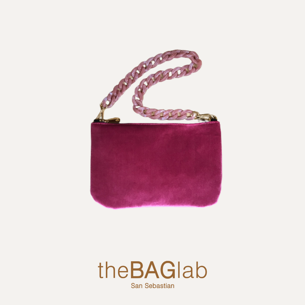 THE MINI GALA CLUTCH VELVET - Cartera en terciopelo color DALIA